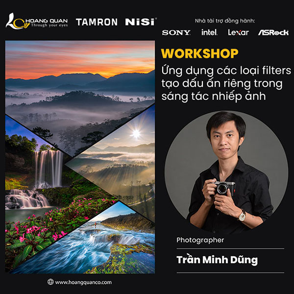 Workshop Ứng dụng filters để tạo dấu ấn riêng trong nhiếp ảnh cùng NAG Trần Minh Dũng