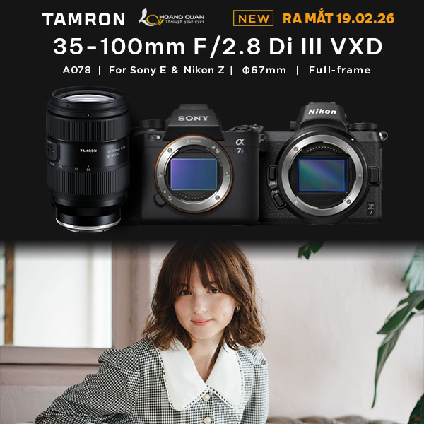 Tamron công bố 35-100mm F/2.8 Di III VXD cho Sony E & Nikon Z