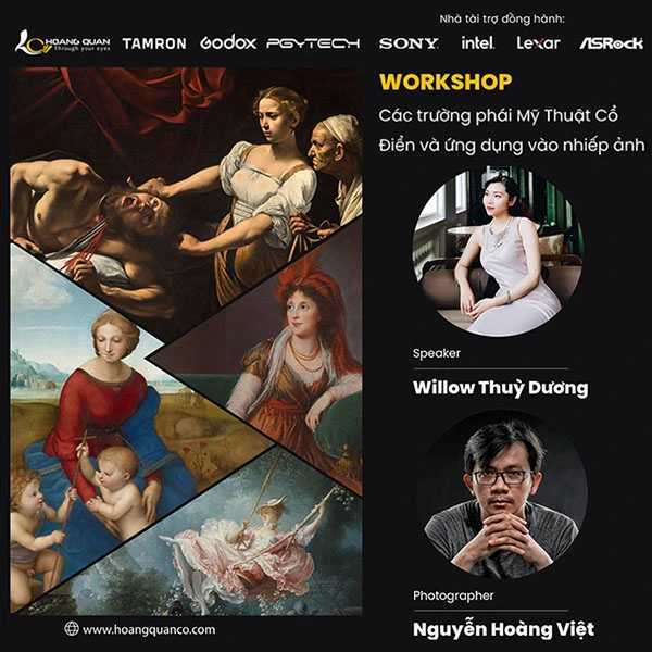 Workshop Các trường phái mỹ thuật và ứng dụng vào nhiếp ảnh cùng NAG Willow Thùy Dương & Nguyễn Hoàng Việt